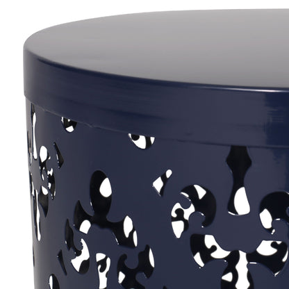 Modern Metal Outdoor End Table For The Patio