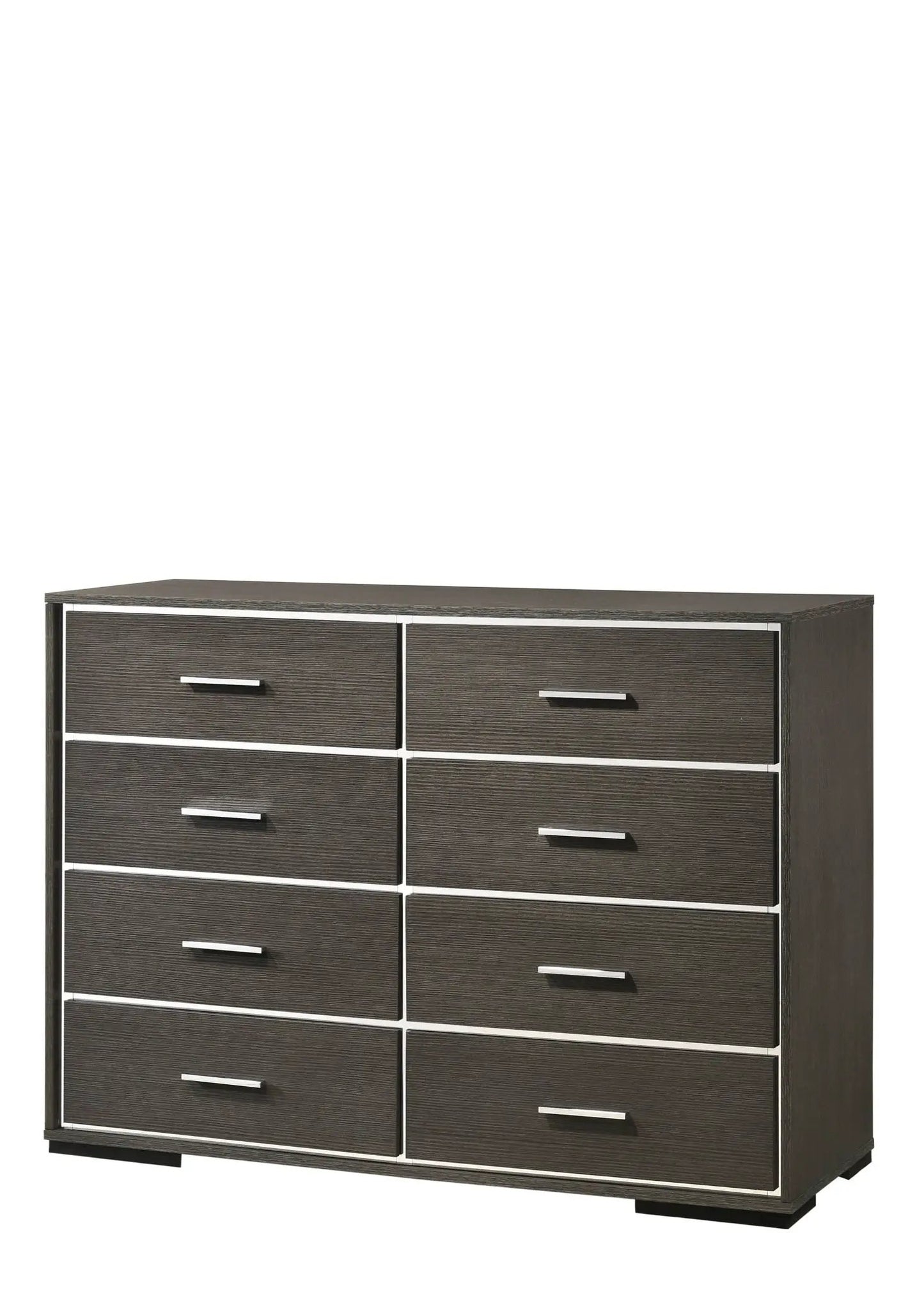 Escher dresser gray oak, 12-drawer storage with silver handles by Unique Piece Furniture on Tampa Home & Garden Store