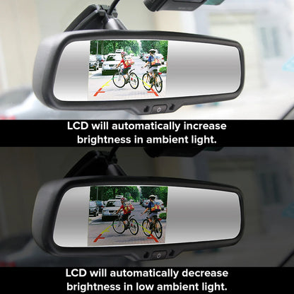 Master Tailgaters 10.5-inch rear view mirror with 4.3-inch LCD, auto-dimming, compass & temp on Tampa Home & Garden Store