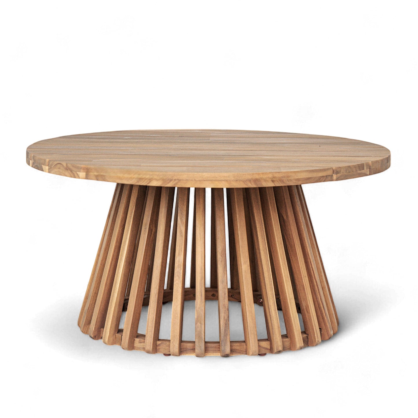 Claremont 3 Seater Daybed and Acacia Wood Patio Table round slat design HouseOfZazla on Tampa Home & Garden Store