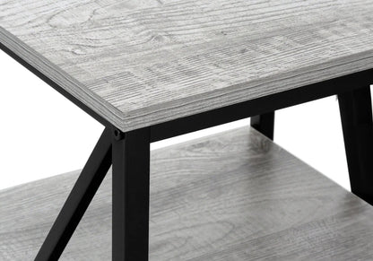 3 Tier Accent Table gray marble-look top with black metal frame Unique Piece Furniture on Tampa Home & Garden Store