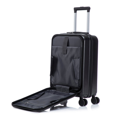 Luggage set 14' & 20' ABS spinner suitcases with cosmetic case HouseOfZazla black on Tampa Home & Garden Store
