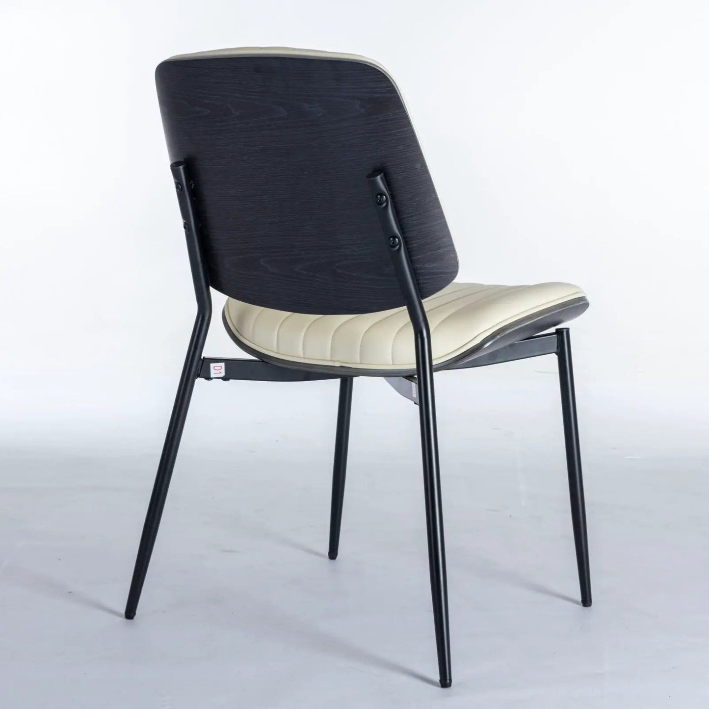 Dining Chairs Set of 2 Mid Century Walnut Back