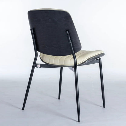 Dining Chairs Set of 2 Mid Century Walnut Back