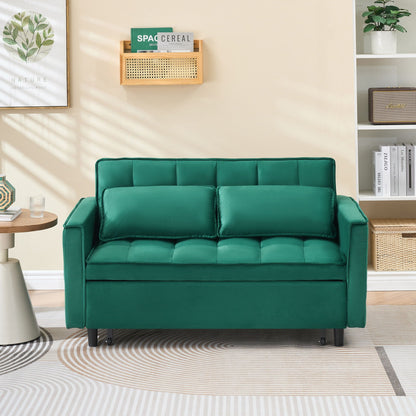 Large 3 In 1 Sofa Bed and Velvet Living Room
