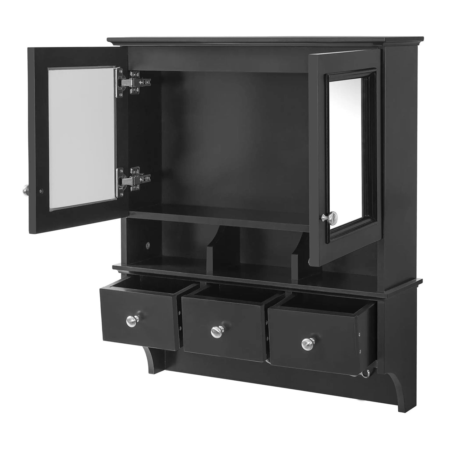 Modern Bathroom Mirror Cabinet With Drawers