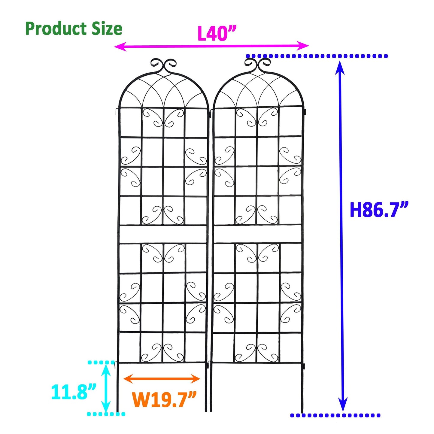 Metal Trellis For Climbing Plants And Vines