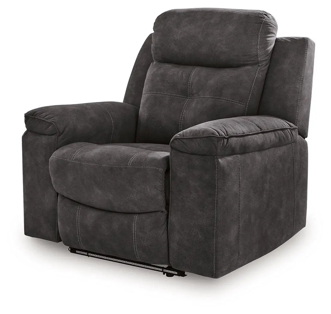 Brysonview zero-wall charcoal recliner by Unique Piece Furniture, space-saving comfort on Tampa Home & Garden Store