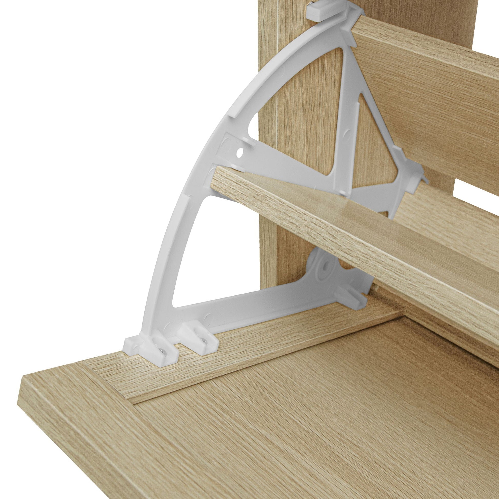 Modern rattan 3-door shoe rack cabinet hardware bracket mounted on wood shelves HouseOfZazla on Tampa Home & Garden Store