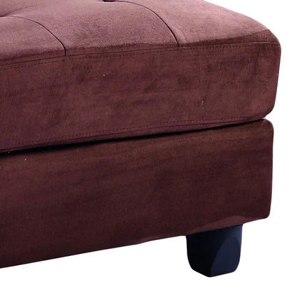 Chic Contemporary Storage Ottoman Tufted Cushion