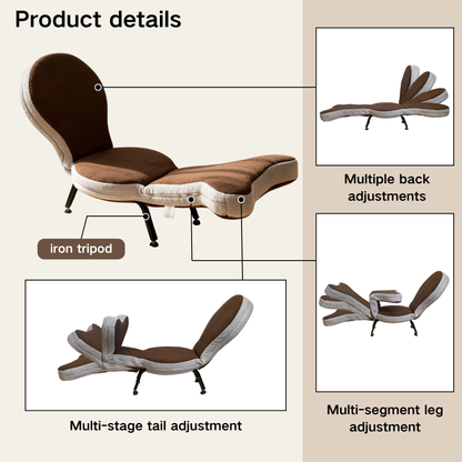 Cozy Foldable Lazy Sofa and Teddy Velvet Chair