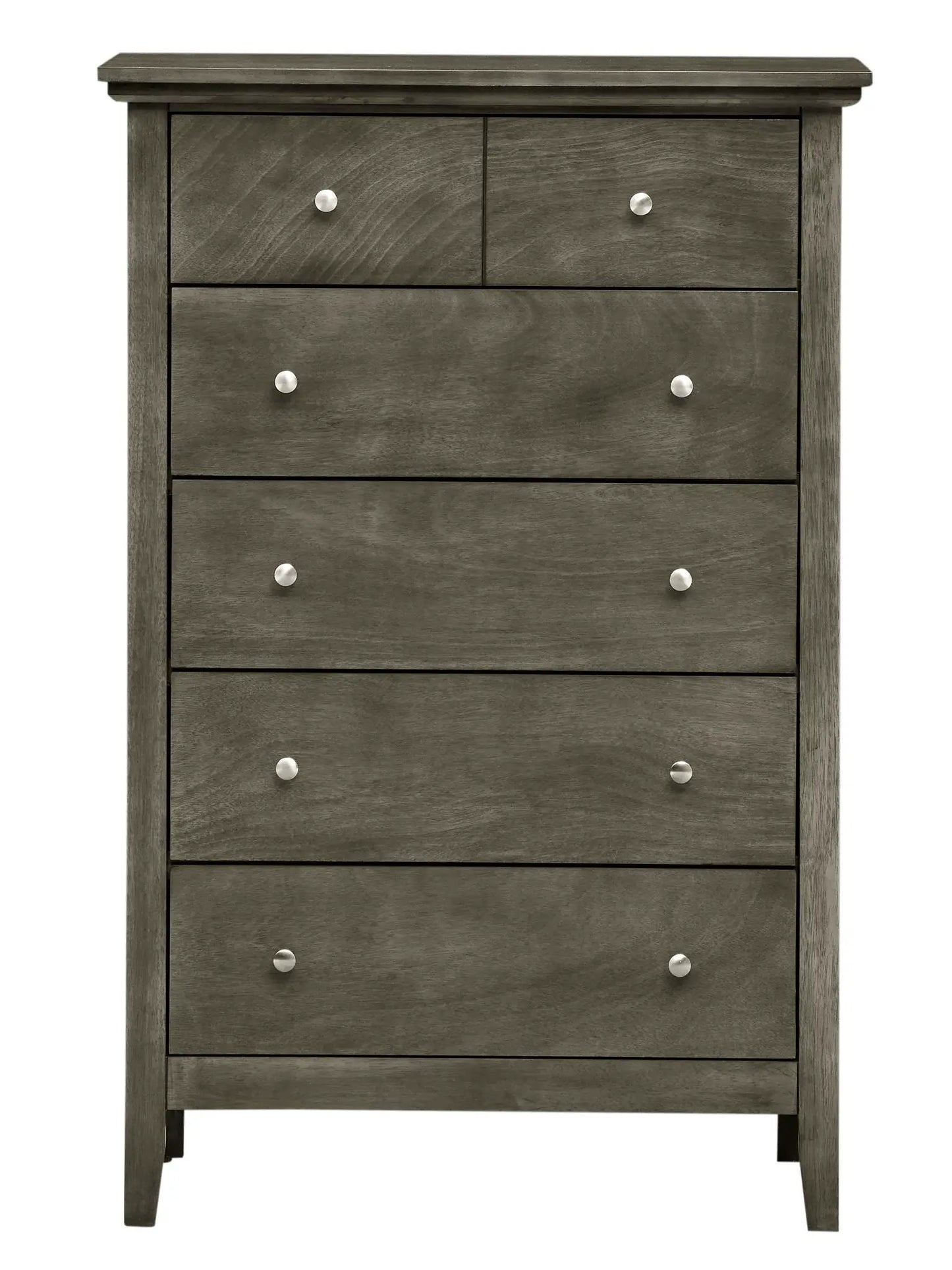 Hammond accent chest in weathered gray wood with silver knob pulls by Unique Piece Furniture on Tampa Home & Garden Store