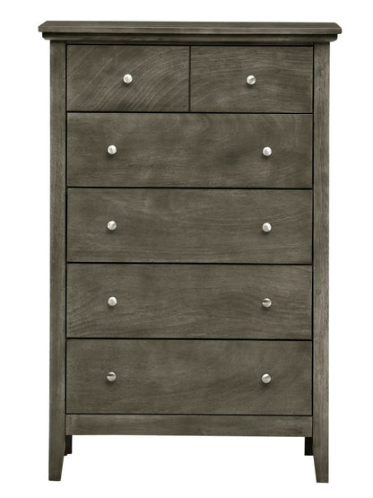 Hammond accent chest in weathered gray wood with silver knob pulls by Unique Piece Furniture on Tampa Home & Garden Store