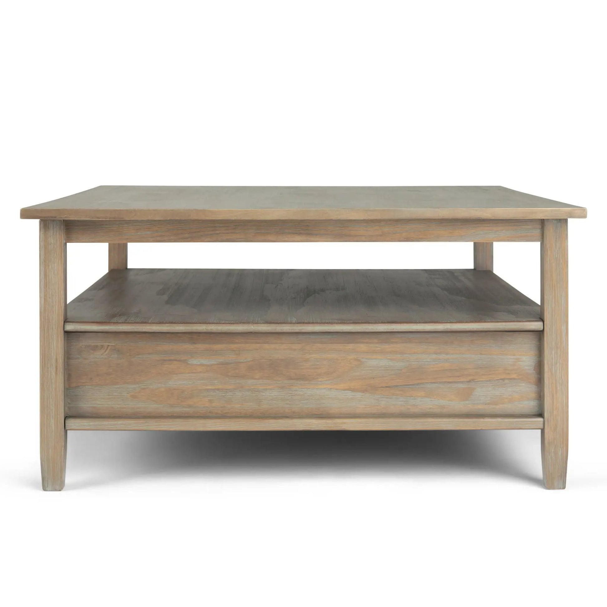 Warm Shaker handcrafted coffee table by Unique Piece Furniture with rustic finish on Tampa Home & Garden Store