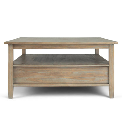 Warm Shaker handcrafted coffee table by Unique Piece Furniture with rustic finish on Tampa Home & Garden Store