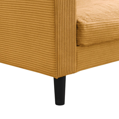 Modern Upholstered Three Seater Sofa and Pillows