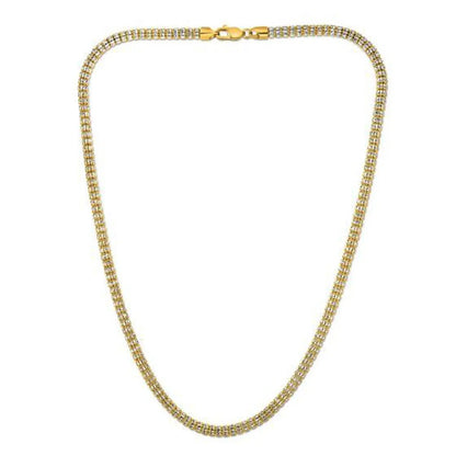 Ice Barrel Chain necklace 14k yellow gold 4.25 mm by Bids.com on Tampa Home & Garden Store