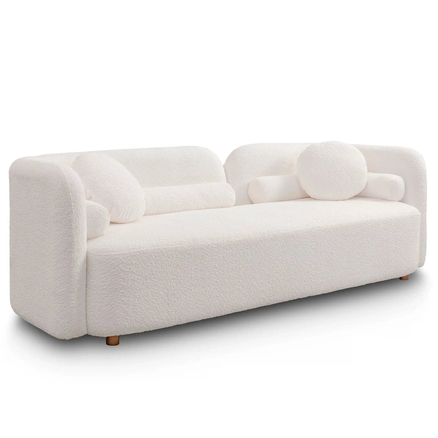 Luxury Modern Couch 3-Seater sofa in white boucle by Unique Piece Furniture on Tampa Home & Garden Store