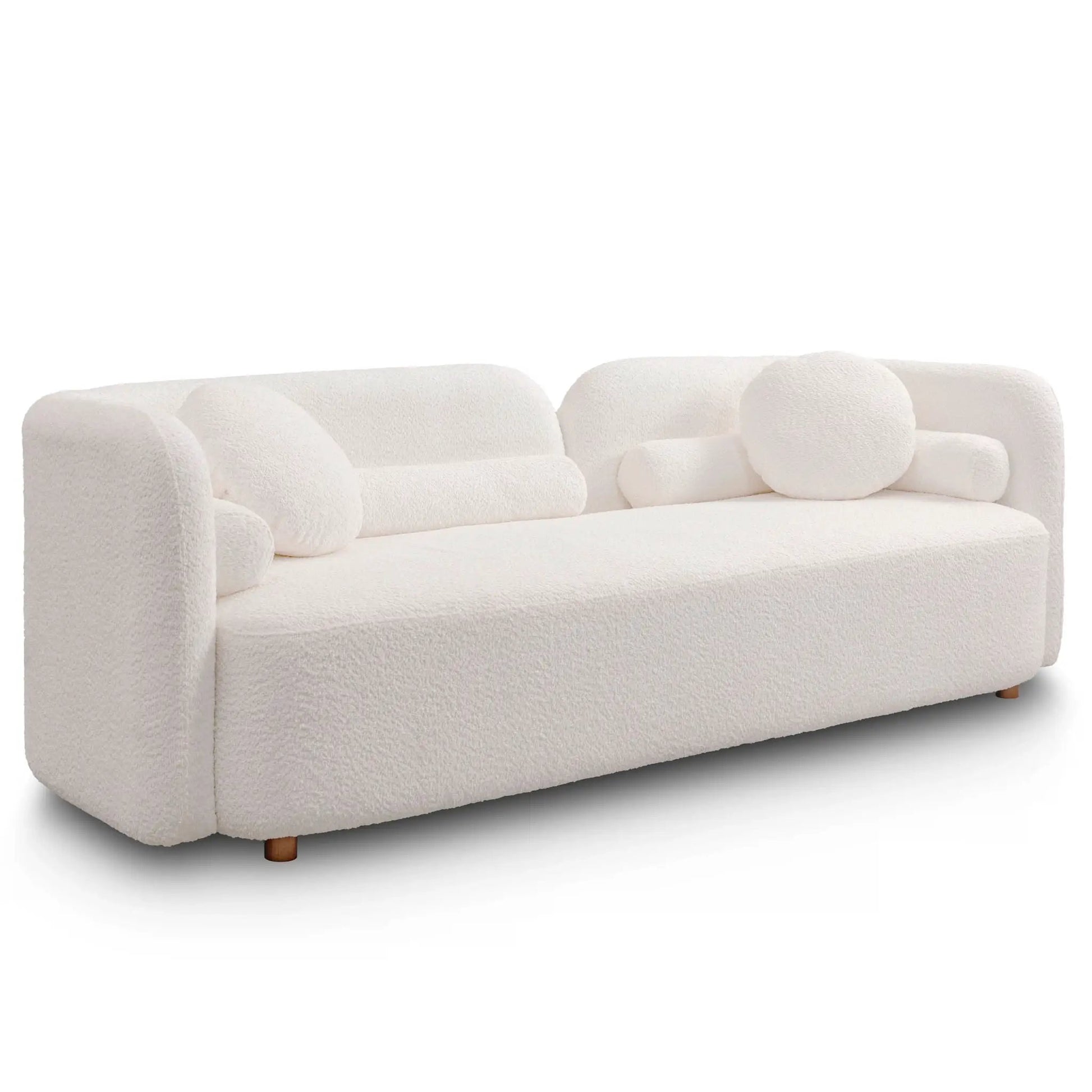 Luxury Modern Couch 3-Seater sofa in white boucle by Unique Piece Furniture on Tampa Home & Garden Store