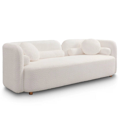 Luxury Modern Couch 3-Seater sofa in white boucle by Unique Piece Furniture on Tampa Home & Garden Store