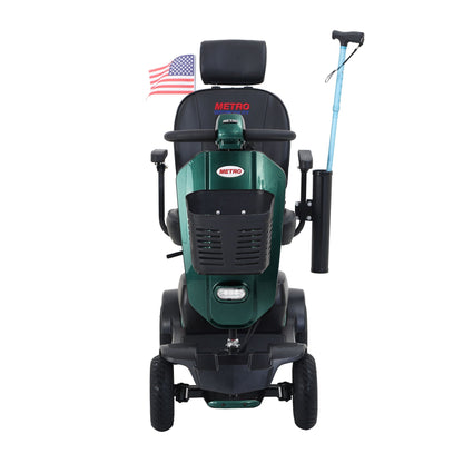 Compact 4 Wheel Mobility Scooter and a Basket