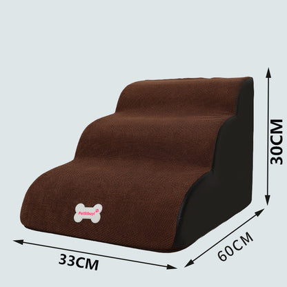 Small Dog Teddy ladder slope bed brown fabric with black sides 33CM 60CM 30CM Sell My Stuff on Tampa Home & Garden Store