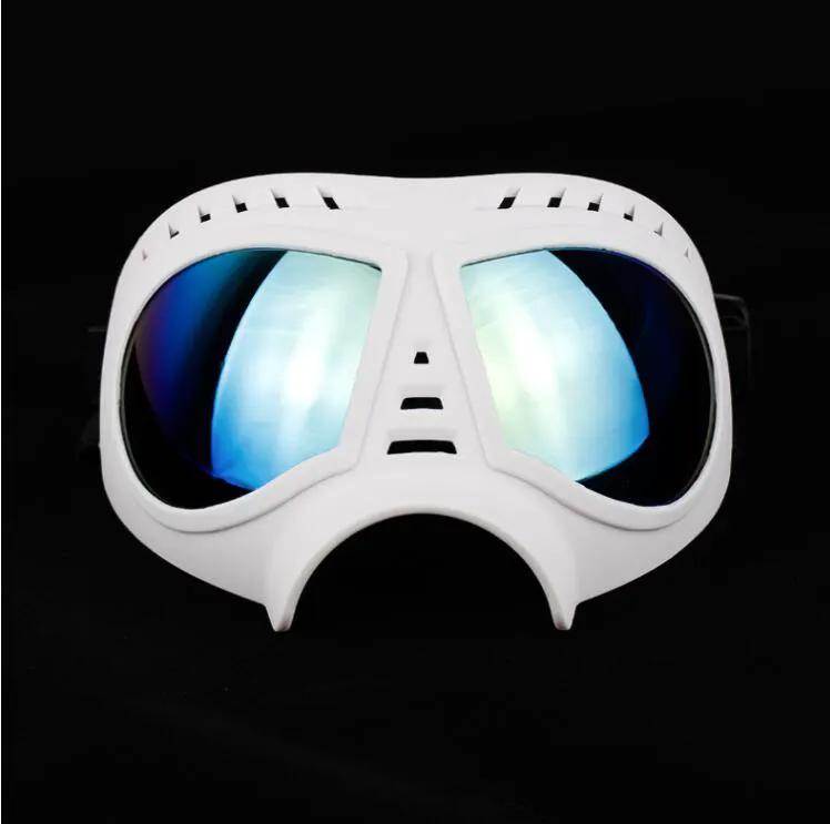 Pet sunglasses with white frame and mirrored blue lenses FLIPSTYLEZLLC on Tampa Home & Garden Store