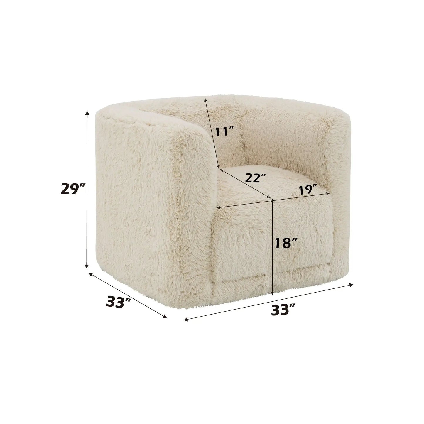 Upendo Swivel Chair Sand Beige Upholstery