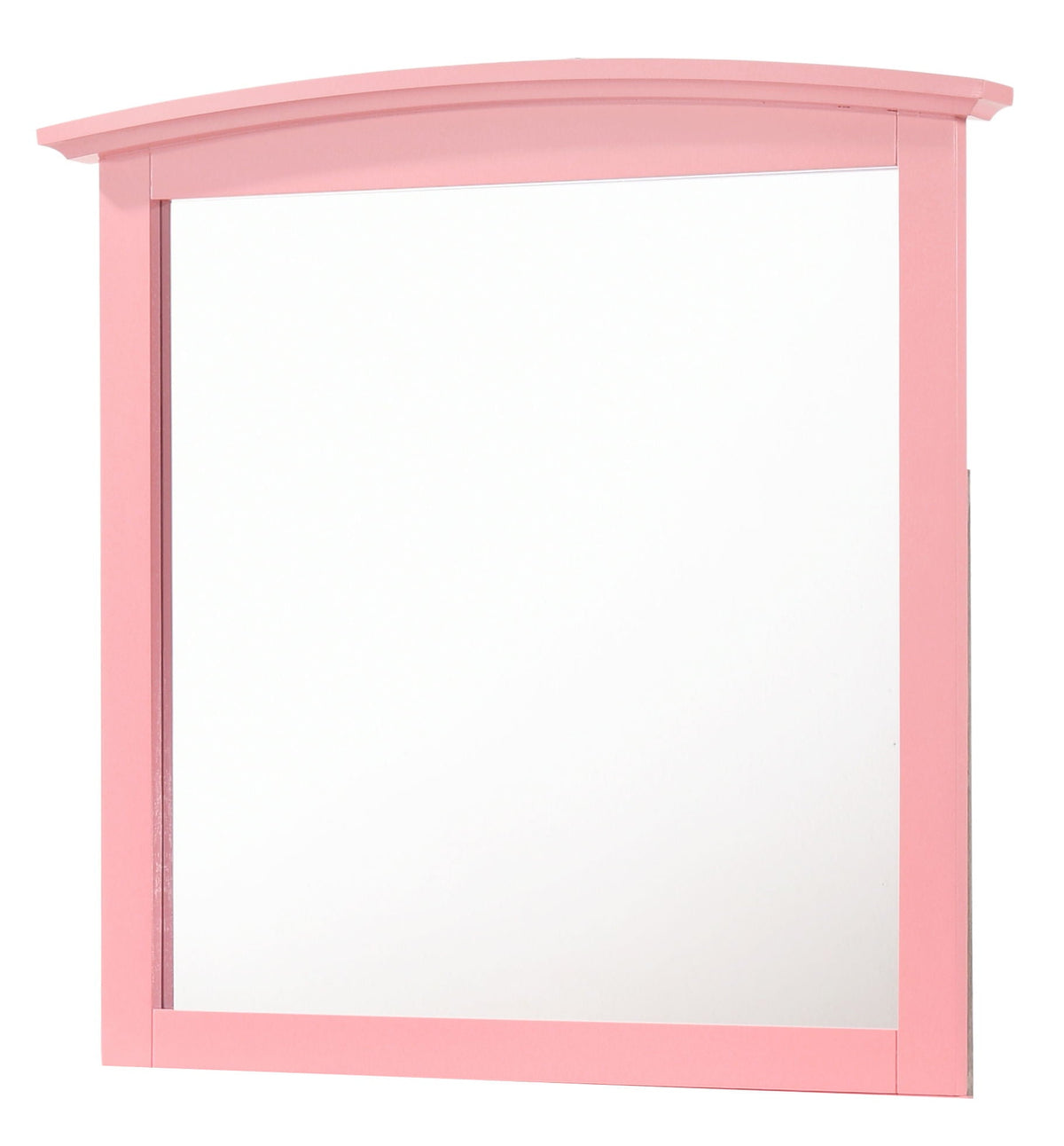 Elegant wall mirror with pink wood veneer frame by HouseOfZazla for wall decor on Tampa Home & Garden Store