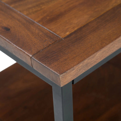 Skyler Solid Mango Wood Table and Metal Base