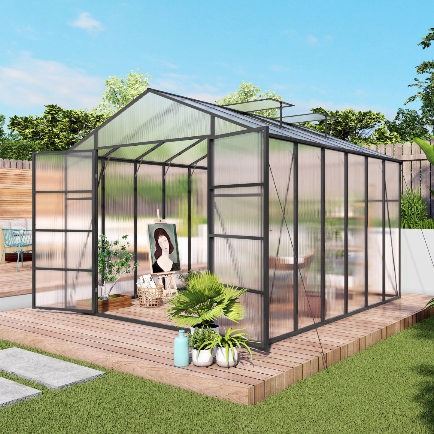Windproof and All Season Garden Greenhouse