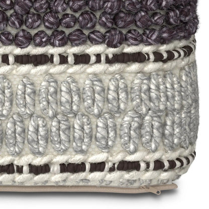 Grady Handcrafted Square Pouf for Living Room