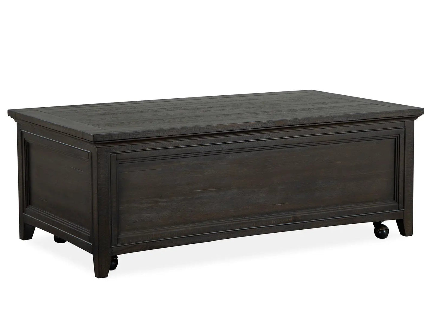 Westley Falls Lift Top Storage Cocktail Table graphite finish with casters on Tampa Home & Garden Store