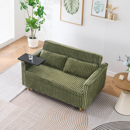 Pull Out Sofa With Movable Table and Usb Ports