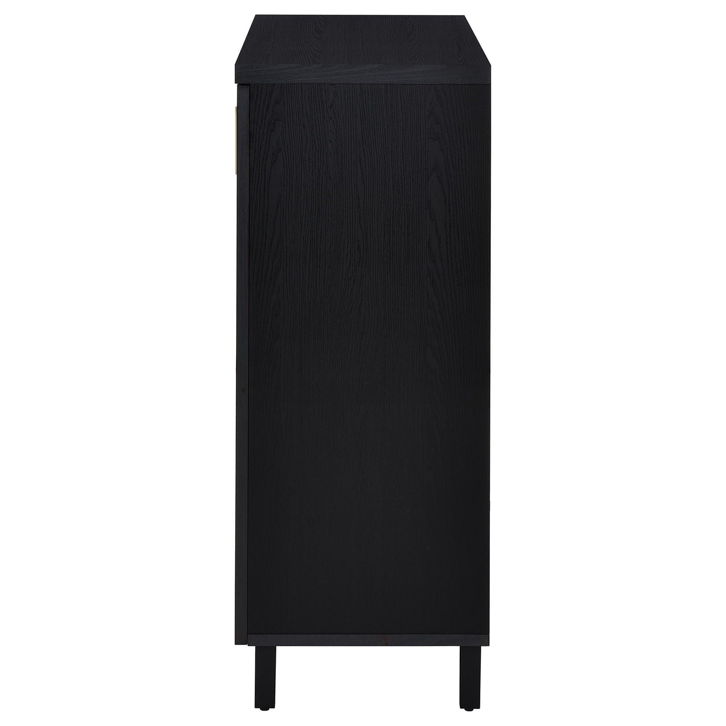 Clackamas 2-Door Storage Cabinet with Adjustable Shelves, black woodgrain finish, HouseOfZazla on Tampa Home & Garden Store