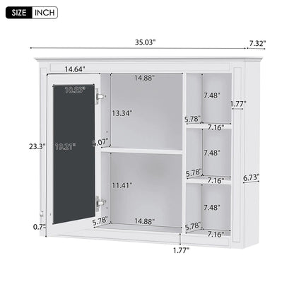 Wall Mounted Medicine Cabinet with Mirror