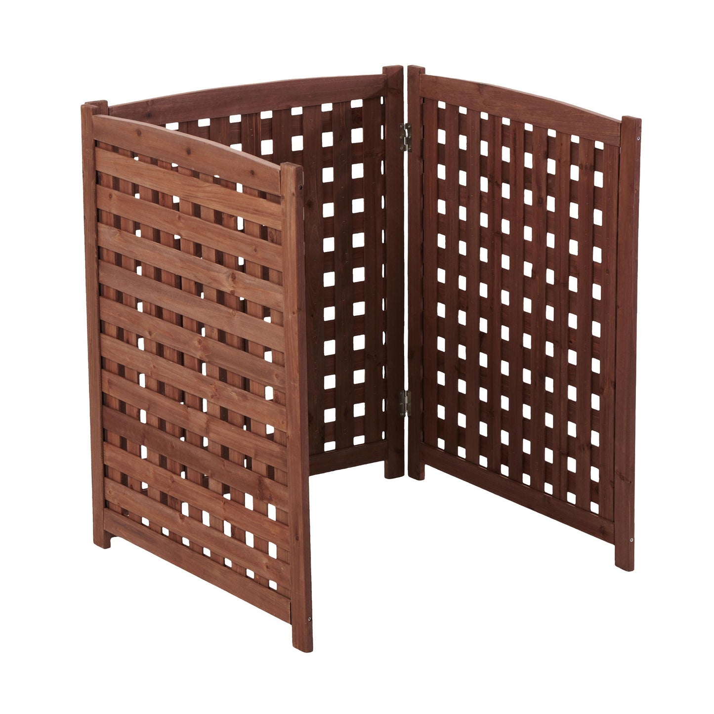 Three Wooden Fences and Outdoor AC Privacy