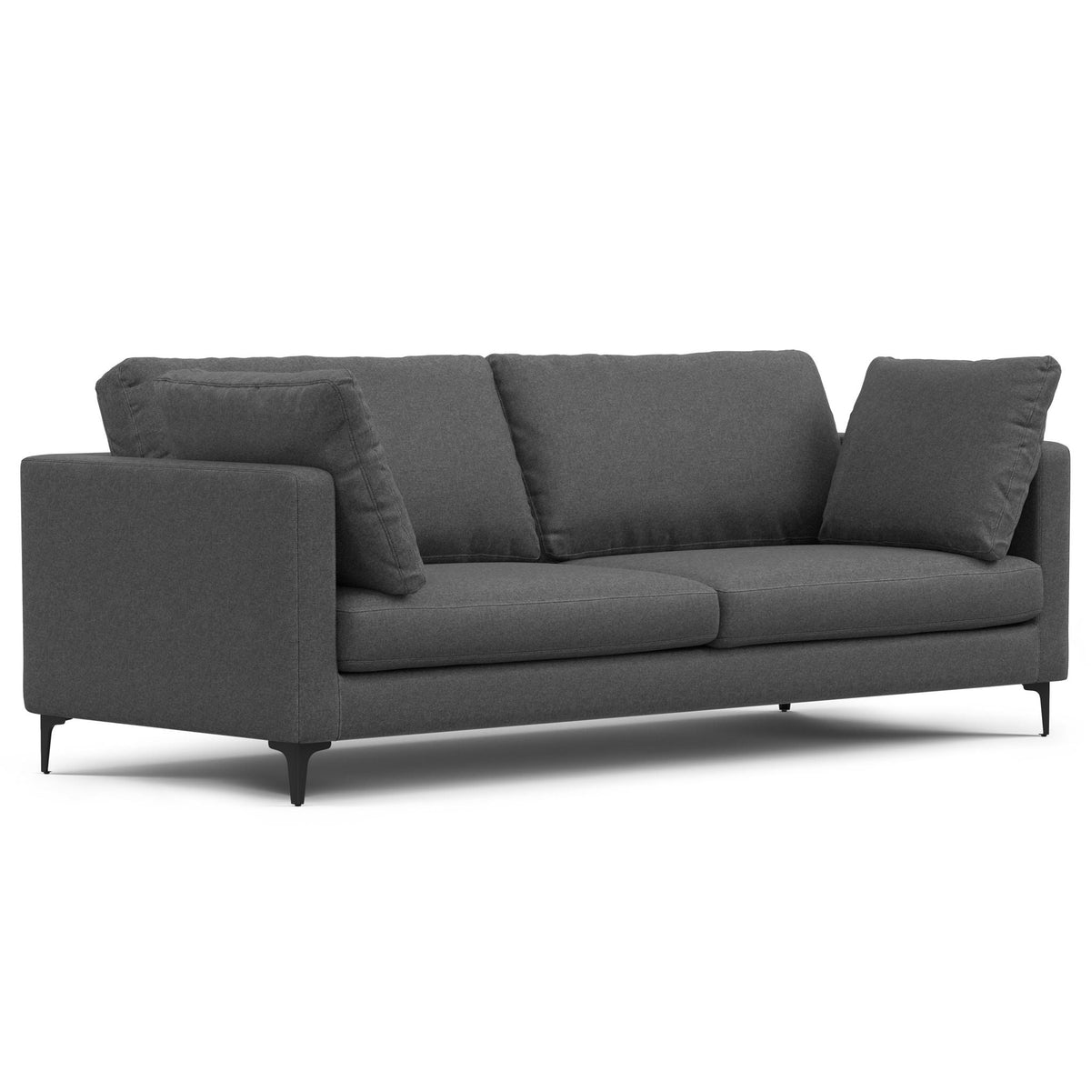 Ava Mid Century Modern Sofa and Ottoman Set