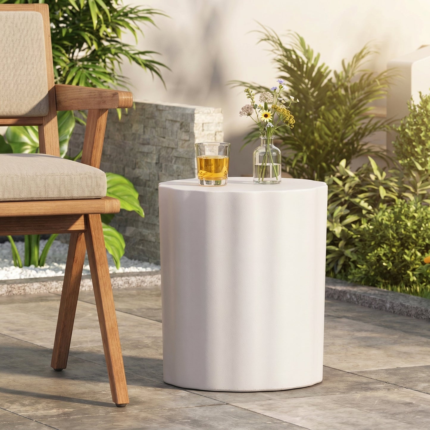 Lightweight Concrete Side Table for Home