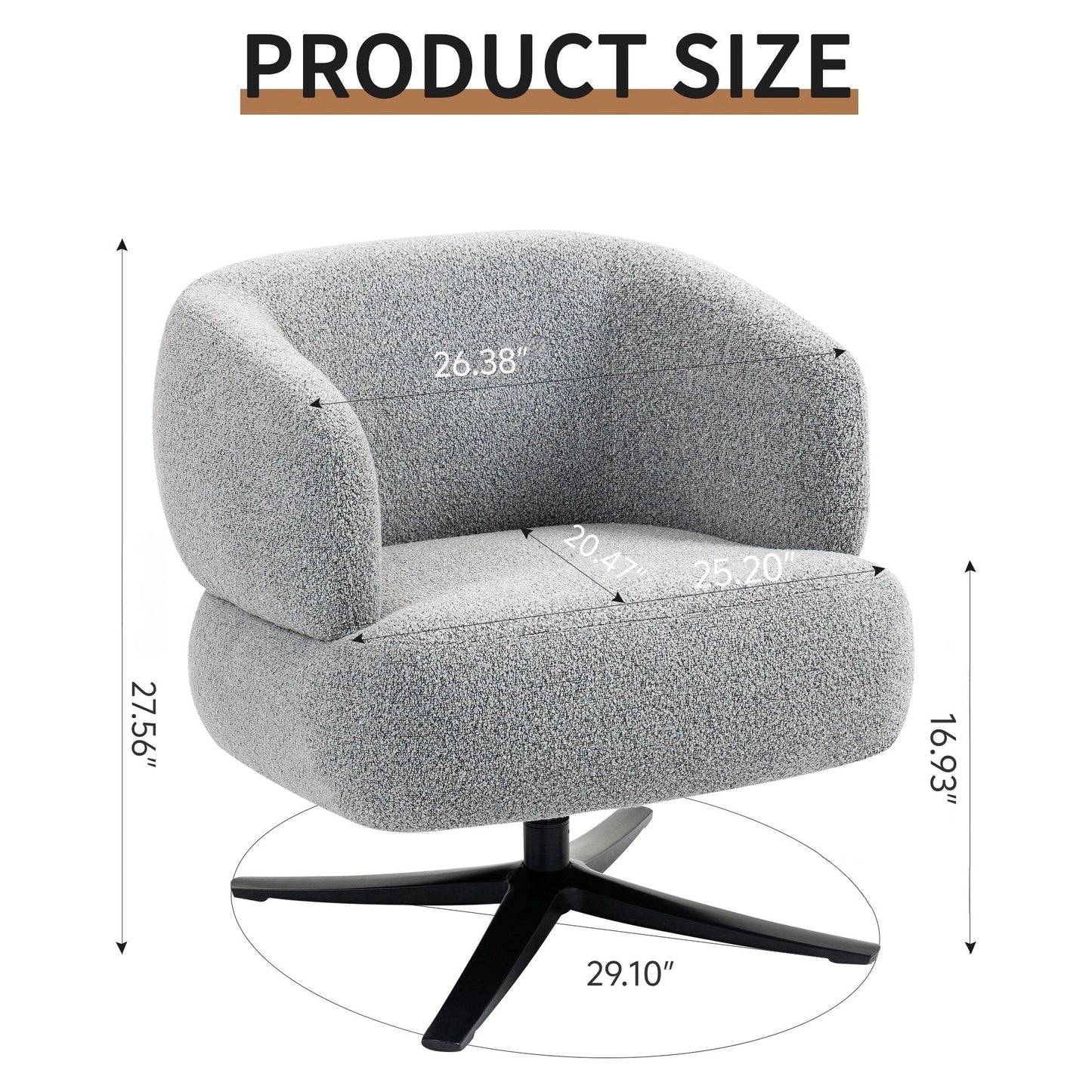 Cozy Cuddle Swivel Chair and Breathable Fabric