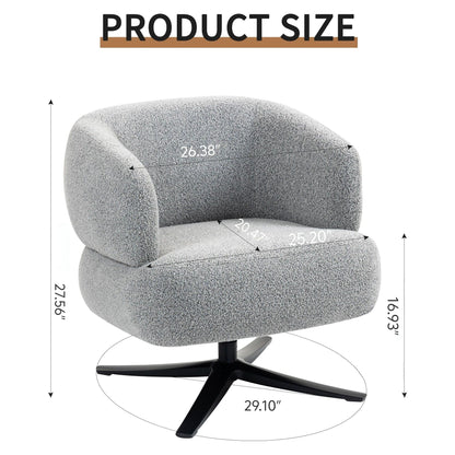 Cozy Cuddle Swivel Chair and Breathable Fabric