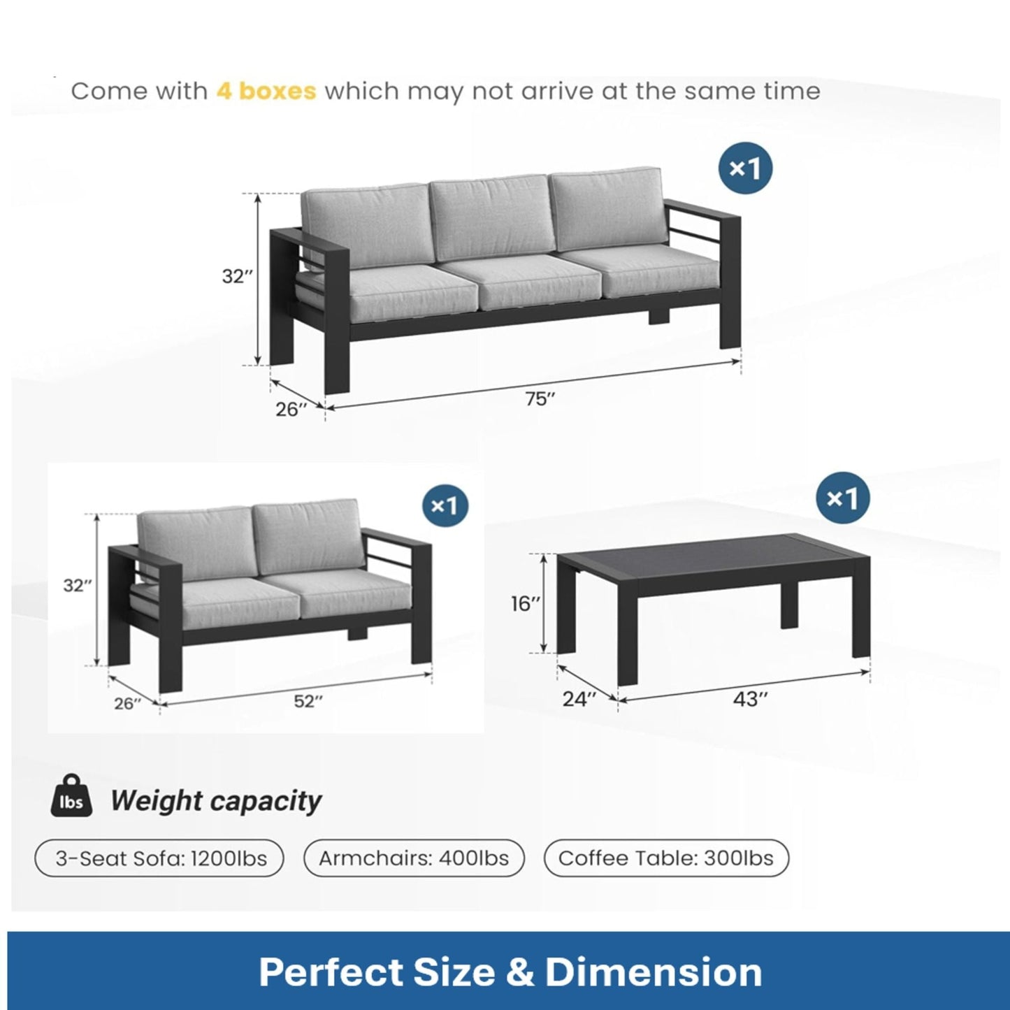 Heavy Duty Patio Set And The Thick Soft Cushions