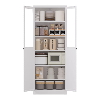 Tall Metal Pantry Cabinet and Adjustable Shelves