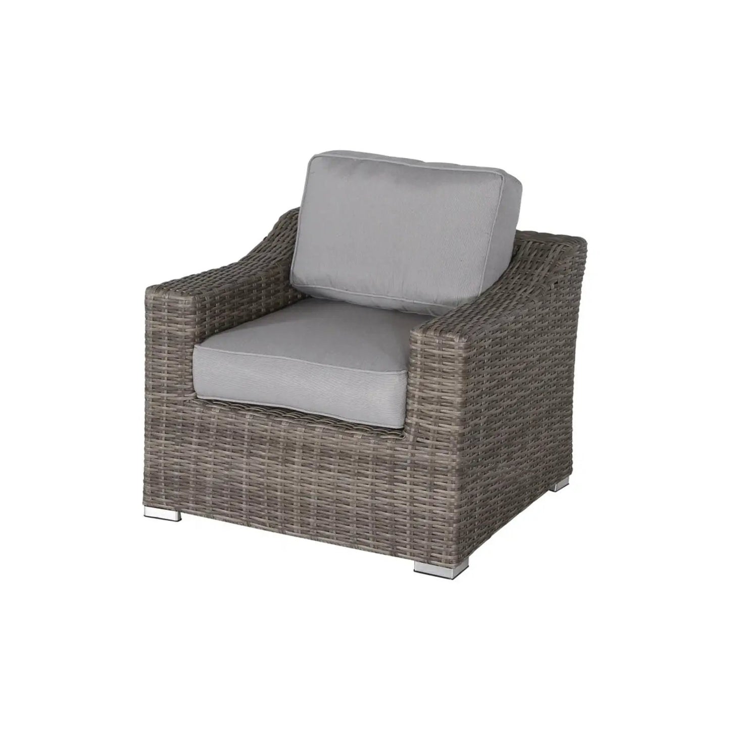 Outdoor Wicker Conversation Set With Cushions