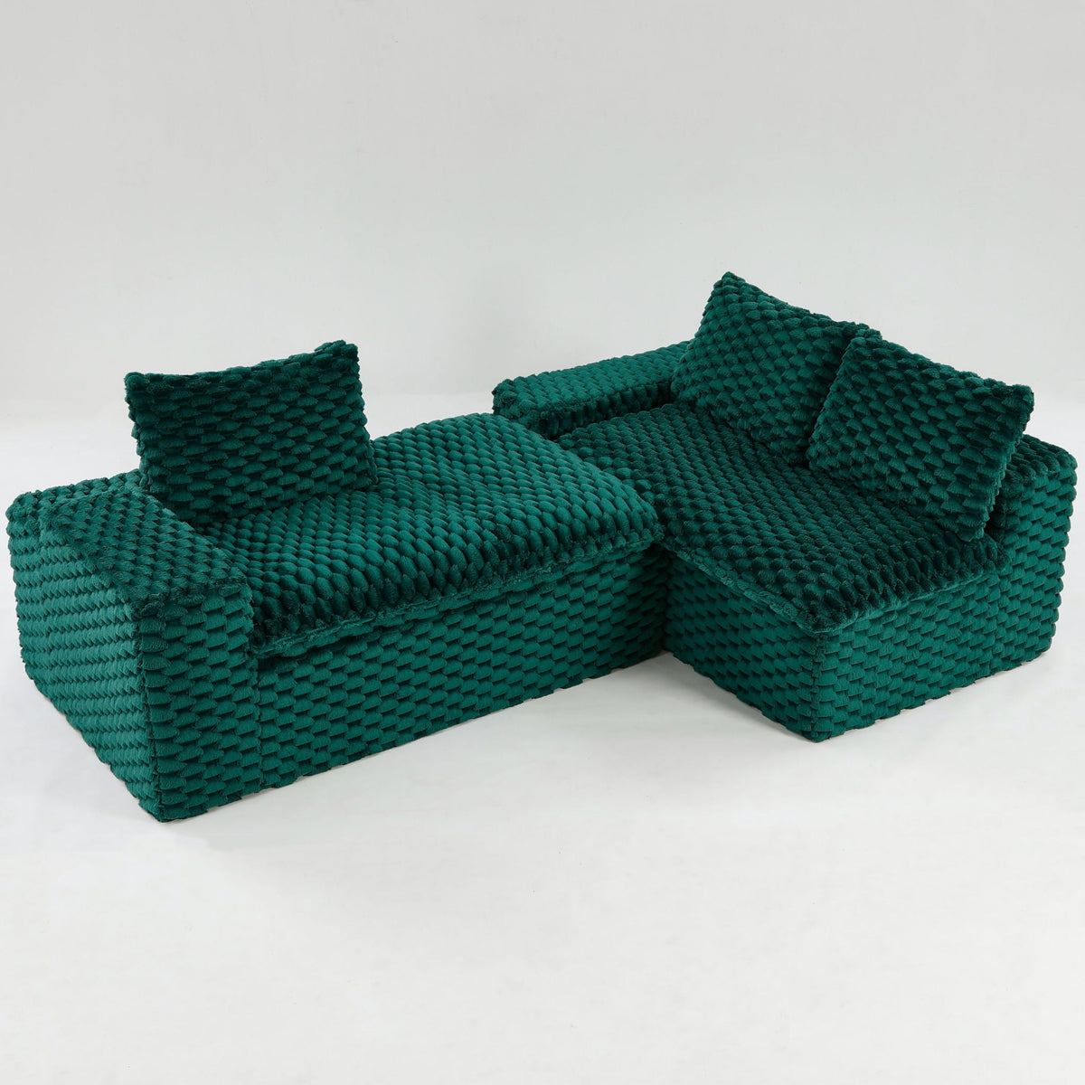 Modular Convertible Sofa and Twin Chaise Lounge
