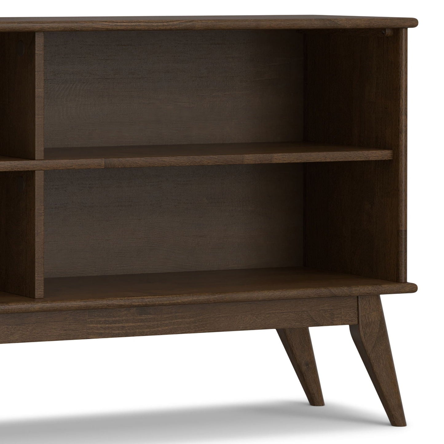 Draper Handcrafted Low Bookcase in Solid Wood