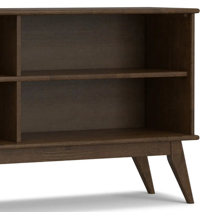 Draper Handcrafted Low Bookcase in Solid Wood