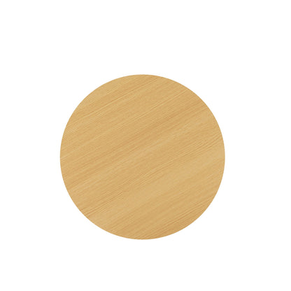 Layla End Table round wood grain top in light brown finish by HouseOfZazla on Tampa Home & Garden Store
