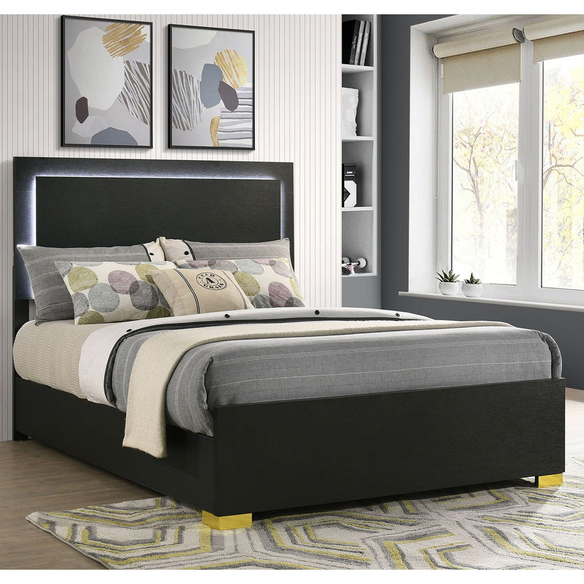 Jeremiah LED Panel Bed and Touch Lighting