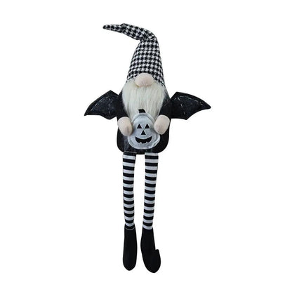 Gnome With Wings and Plaid Hat for Halloween